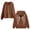 Coffee, variant on Sequin Angel Wings Hoodie Women Trendy Long Sleeve Zip Up Sweatshirt Baggy Drawstring Sweat Shirt With Pocket Blue Size S