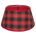 thumbnail image 1 of Collier de pied d'arbre Holiday Time Plaid Stand Band™, Rouge, 1 of 7
