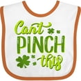 thumbnail image 3 of Inktastic St. Patrick's Day Can't Pinch This Hand Lettering Boys or Girls Baby Bib, 3 of 4