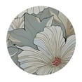 thumbnail image 4 of WYYP Flowers Flowers Round Tablecloth 100% Polyester Fiber Outdoor Fitted White, 4 of 8