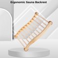 thumbnail image 2 of Sauna Backrest, Wooden Sauna Backrest No Stains and Comfortable, Ergonomic S-Shape Backrest for Sauna Recovery Wellness Relaxation, 2 of 6