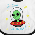 thumbnail image 4 of Inktastic Alien Boys or Girls Baby Bib, 4 of 4