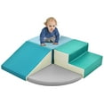thumbnail image 2 of Shininglove Toddlers Foam Block Tiny Climb Crawl Soft Foam Play Set, Motor Skills Early Development Gym Toy for Kids, 2 of 8