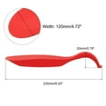 thumbnail image 2 of Silicona Cuchara Descanso, 9.25 x 4.72 Calor Resistente Cocina Utensilio Soporte Espátula Cucharón Descanso para Mostrador Estufa Tapa, Rojo 2uds, 2 of 6