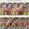 thumbnail image 2 of Soimoi Pink Cotton Cambric Fabric Leaves, & Lily Floral Print Sewing Fabric Yard 42 Inch Wide, 2 of 7