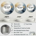 thumbnail image 4 of Designart "Gilded Winter Serenity" Winter Landscape Rund Mirror For Wall Decor - Large Beige Round Printed Mirror -Traditional Round Living Room Mirror - 23" x 23", 4 of 6