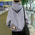 thumbnail image 1 of M-3XL Estilo Coreano Unisex Sudadera Con Capucha De Gran Tamaño Lindo Totoro Impresión Hombres Moda Manga Larga Talla Grande Invierno Suéter Negro Gris Verdepangjing, 1 of 4