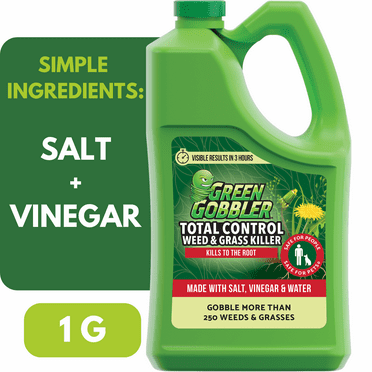 Green Gobbler Total Weed Control, Weed & Grass Killer, OMRI Listed Approved for Organic Use, 1 Gallon