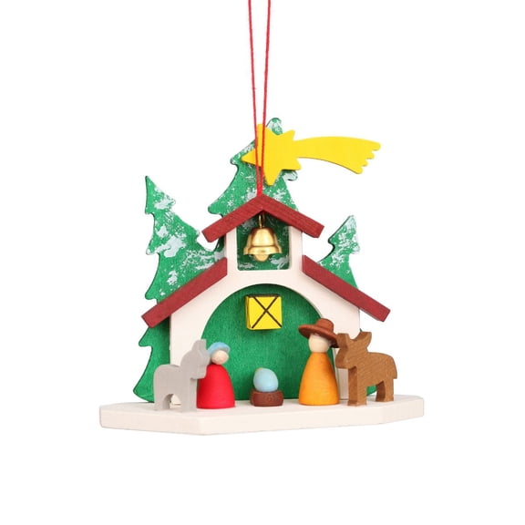 Alexander Taron 3.75" Green, Red, and Brown Chapel Holy Family Collectible Christian Ulbricht