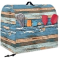 thumbnail image 2 of Stand Mixer Covers Protector Kitchen Aid Mixer Cover Wood Design Appliance Dust Covers with Top Handle Front Pocket Universal Fit Tilt Head and Bowl Lift Models, 2 of 7