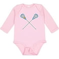 thumbnail image 3 of Inktastic Lacrosse Sticks Future Player Boys or Girls Long Sleeve Baby Bodysuit, 3 of 5