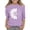 Purple, variant on GiLiling Girls 3/4 Sleeve Crewneck Sweatshirt, Dandelion Printed Basic Blouse, Soft Casual Fashion Top Suitable for School Days and Leisure Occasions