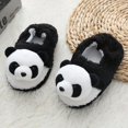 thumbnail image 5 of Pantuflas de peluche de panda 26/27 Eu, pantuflas cálidas de algodón para niños de 1 a 6 años, regalos de Navidad para niños, pantuflas de interior de piel de panda de dibujos animados, 5 of 5