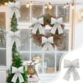 thumbnail image 6 of Christmas Bow Decorations Sequined Bow Pendants Window Decorations Christmas Tree Decorations, 6 of 7