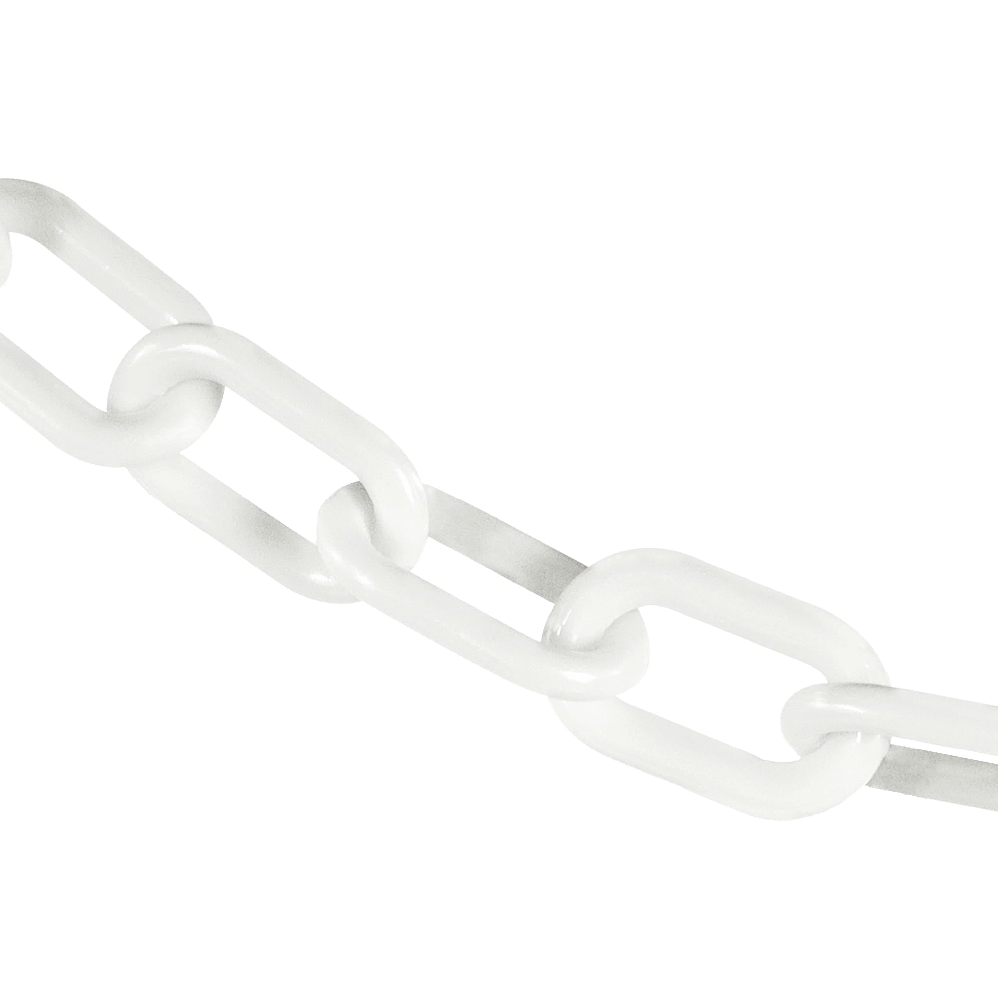 2 Inch x 25 Feet White Heavy Duty Plastic Safety Chain