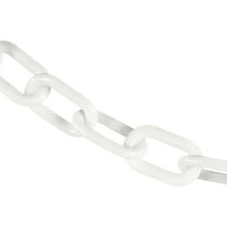 2 Inch x 100 Feet White Heavy Duty Plastic Safety Chain