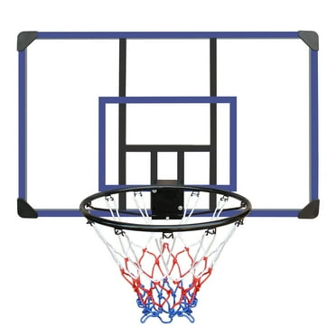 Basketball Hoop Wall-mounted basketball hoop, 45 x 29 inches shatterproof back, folding hoop, durable hoop and all-weather mesh for indoor and outdoor use,Basketball Goal