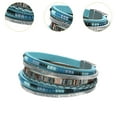 thumbnail image 6 of EHJRE Wrap Bracelet Decor Charm Fashion Birthday Gift Handcrafted Wristband Blue, 6 of 9