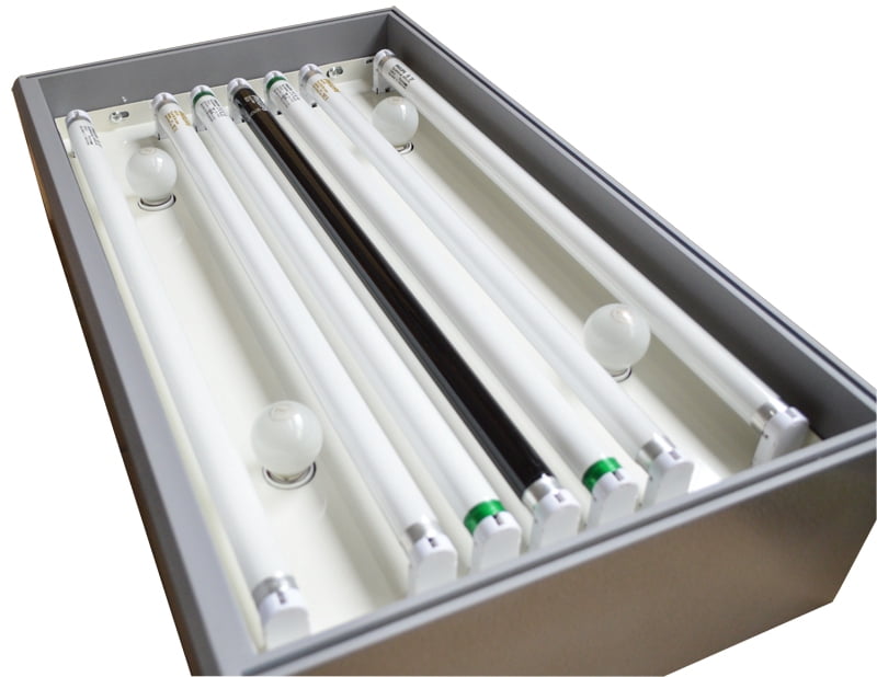 INTBUYING Color Matching Cabinet 4 Light Sources Color Assessment Box Color Calibration Color Inspection