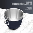 thumbnail image 5 of Fortune Candy 2.8 L Double Wall Stainless Steel Ice Bucket, with Tongs, Scoop and Holder, Navy Blue, 5 of 7