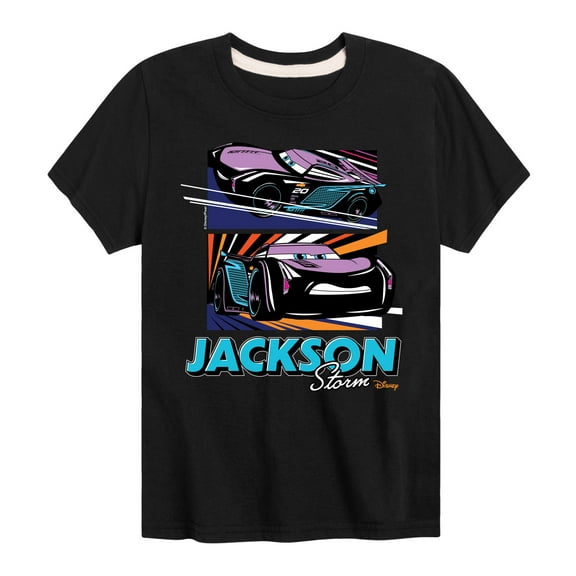Disney's Cars - Under The Lights Jackson Storm - Boy's Toddler & Youth Short Sleeve Graphic T-Shirt