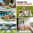 thumbnail image 5 of Outdoor Rug 3x5 ft Sage Green Outdoor Large Area Rug Non Slip Rubber Gradient Color Front Door Mat RV Rug Camping Carpet Patio Outdoor Rugs for Backyard Balcony Deck Porch Indoor, 5 of 9