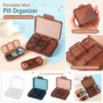 thumbnail image 2 of Pill Organizer 7 Compartment Clear Plastic Portable for Travel and Daily Use, 2 of 6