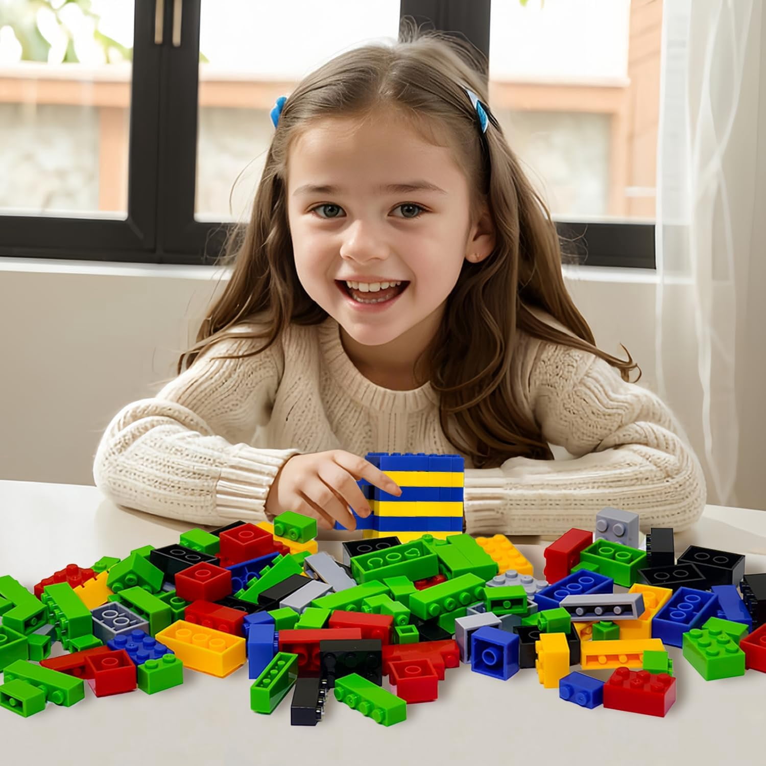 Pairez Toys 1000 Piece Classic Building Blocks Set, Starter Kit for Boys & Girls 4+