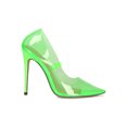 thumbnail image 2 of Women Colored Translucent PVC Pointy Toe Stiletto Heel Pump 19078, 2 of 6