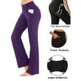 thumbnail image 4 of Sexy Dance Women's Bootcut Yoga Pants With 4 Pockets High Waist Plus Size Flare Leggings Stretch Workout Pant, 4 of 8