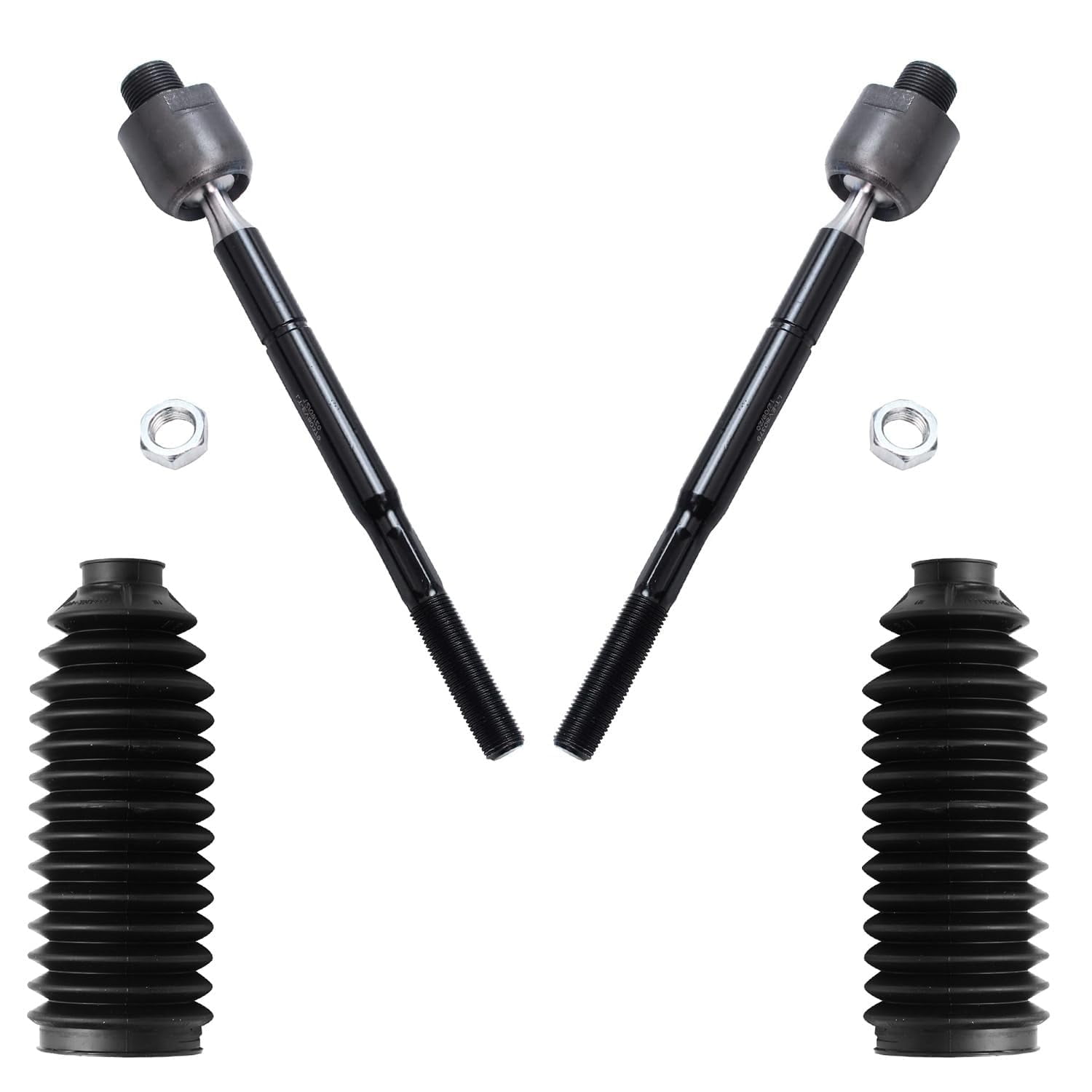 Detroit Axle - 12pc Front End Kit for 2003-2009 Toyota 4Runner FJ Cruiser Lexus GX470, Upper Lower Control Arms w/Ball Joint Sway Bars Inner Outer Tie Rods Boots 2004 2005 2006 2007 2008 Replacement