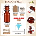 thumbnail image 2 of Set de botellas de vidrio con tapa abatible Vesici Amber 120 ml (12 juegos), 2 of 7