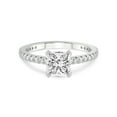 thumbnail image 3 of 3 Carat IGI Certified Princess Shape Lab Grown Diamond Engagement Ring | 14K White Gold | Kylie Eternity Lab Diamond Ring | FG-VS1-VS2 Quality Friendly Diamonds, 3 of 5