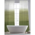 thumbnail image 5 of Sage Green Ombre Sheer Curtains 84 Inch Length 2 Panels Set, Modern Abstract Art Texture Voile Window Treatment Rod Pocket Curtains Sheers Drapes for Bedroom/Living Room/Kitchen 52"x84"x2, 5 of 7