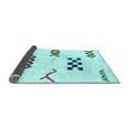 thumbnail image 2 of Ahgly Company Indoor Rectangle Solid Light Blue Modern Area Rugs, 8' x 12', 2 of 4