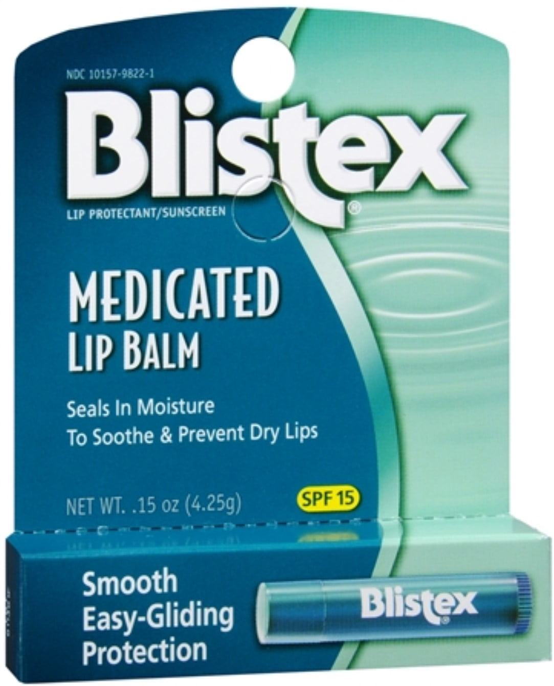 Blistex Medicated Lip Balm SPF 15 0.15 oz (Pack of 6)