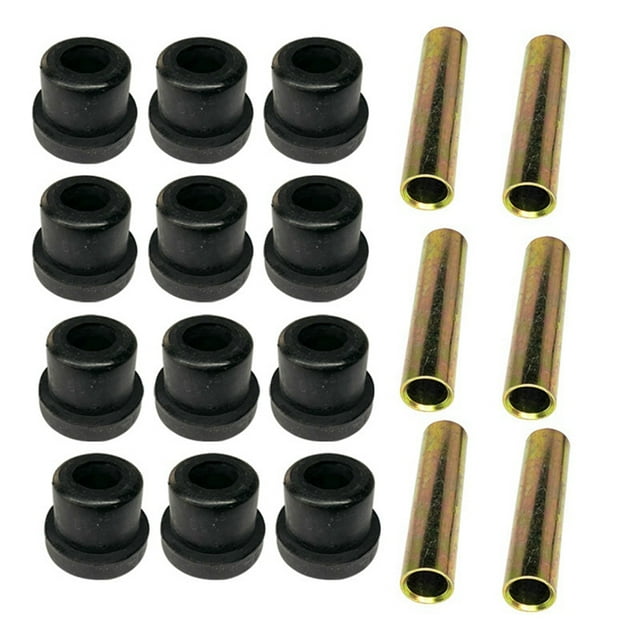 4 Set Rear Leaf Spring for Club Car Gas Electric Golf Cart Bushing and Sleeve Kit, 1015583 1012303 1992 Up