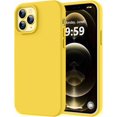 thumbnail image 1 of Funda de Silicona Engrosada para iPhone 12 Pro Max, Amarilla, 1 of 7