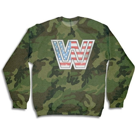 Men's WWE Camo Grapic Crew Sweatshirt