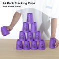 thumbnail image 6 of Sport Stacking Cups, 24pcs Sports Stacking Cups Speed Training Game for Challenge Competition Travel Party Gift for Kids and Adults, 6 of 7