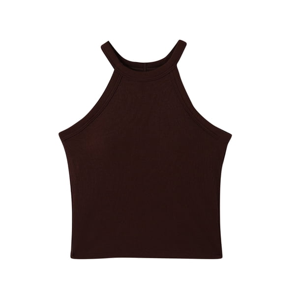 Tops de Manga Corta de las Mujeres Casual, Moda de Color Sólido, con la Almohadilla de Pecho Top de Pijama para las Mujeres