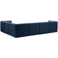 thumbnail image 4 of Meridian Furniture Quincy Navy Velvet Modular Sectional, 4 of 13