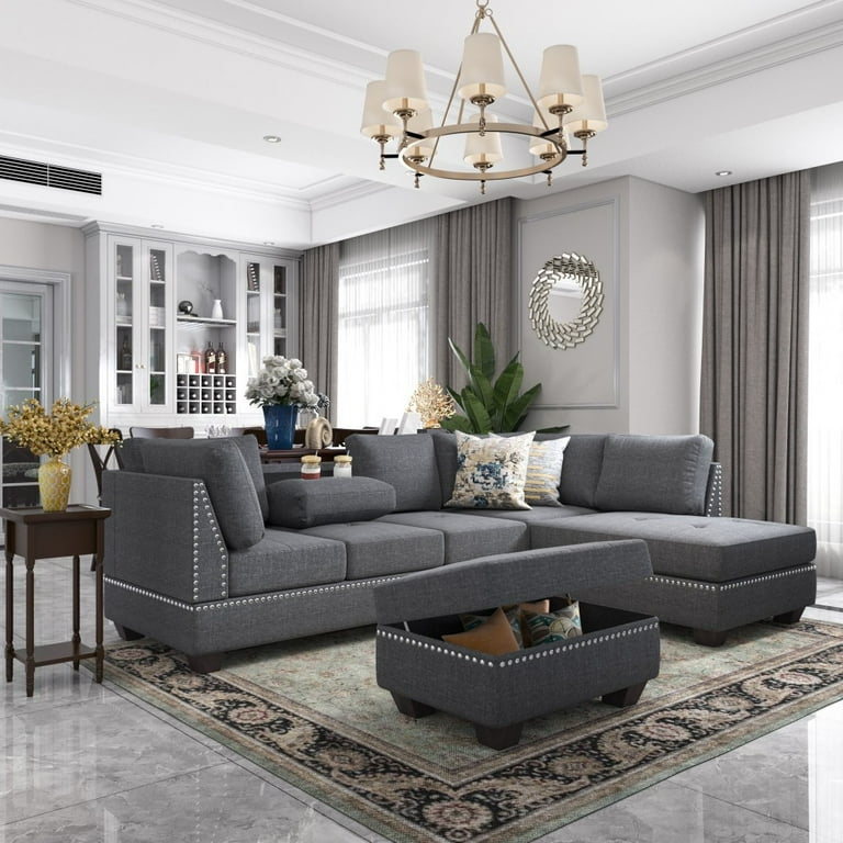 Space saver sectional sofa discount