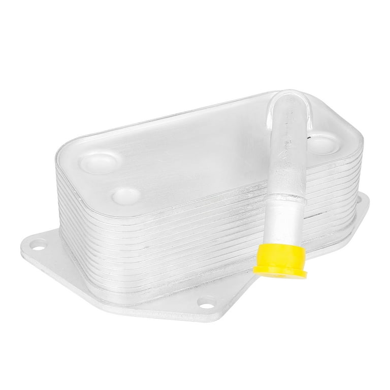 11427525333 Auto Engine Oil Cooler Metal Silver Tone for BMW