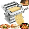 thumbnail image 4 of Machine Manuelle à Pâtes avec 6 Réglages d'Épaisseur Réglables, Fabricant de Nouilles 2-en-1 pour Spaghetti, Fettuccines, Lasagne, 4 of 6