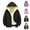 Veste de Voyage ZA-Dark Grey-Kids, variante sur MKOSPLRT Manteaux Matelassés Doublés en Sherpa pour Enfants, Imperméables et Coupe-Vent, Manteaux d'Hiver Unis à Fermeture Éclair, Manteaux de Pluie Chauds, Vêtements d'Extérieur 3-14 Ans