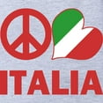 thumbnail image 2 of CafePress - Peace Love Italy - Cute Infant Baby Football Bodysuit, 2 of 3