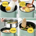 thumbnail image 7 of Back to School Savings! Feltree Hot Pot Electric, 1.7 Liter Electric Wok with Steam Compartment, 2 Speed Heat Setting, Dorm/Office/Travel Mini Hot Pot Multifunctional Frying Pan, 7 of 7