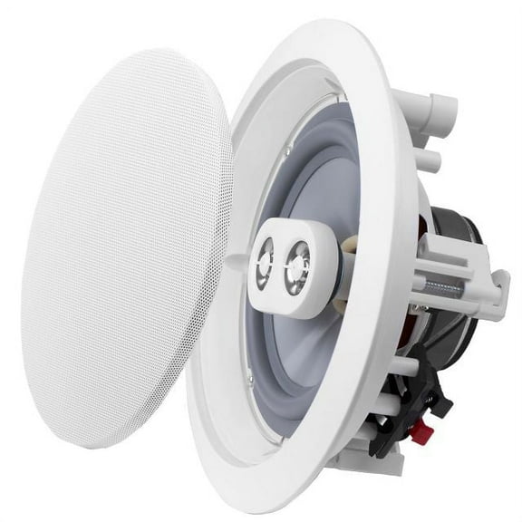 OSD Audio ICE520 6.5" Weather-Resistant Outdoor/ Indoor Dual Tweeter Stereo In-Ceiling Speaker, Single