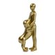 thumbnail image 4 of Figura de hombre con perro, escultura emocional, 6,5 x 4,5 x 17 cm, adorno de mesa Dorado, 4 of 9